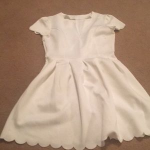 Scalloped Mini Dress